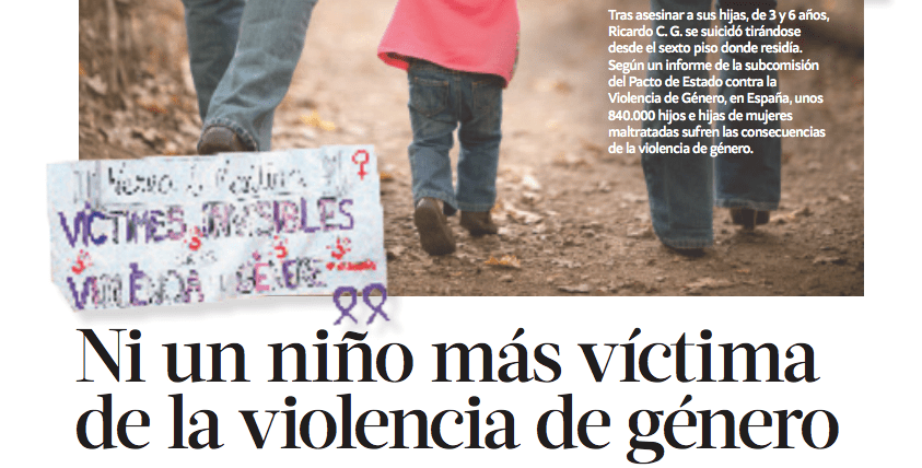 Ni un niño más víctima de la violencia de género por Julia Clavero
