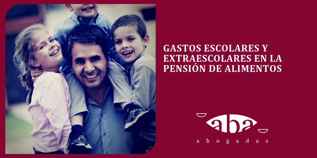 Gastos escolares y extraescolares en la pensión de alimentos