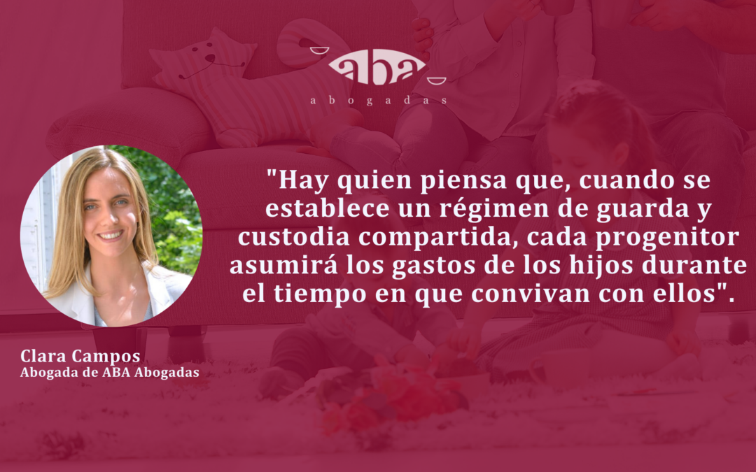 ¿Cómo afecta el establecimiento de la custodia compartida en la pensión de alimentos de los hijos?