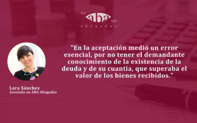 ¿Es nula la aceptación de una herencia si posteriormente se descubre una deuda superior a los bienes heredados?