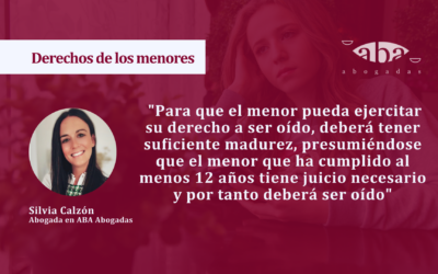 ¿En qué consiste el derecho del menor a ser oído en los procesos de familia?