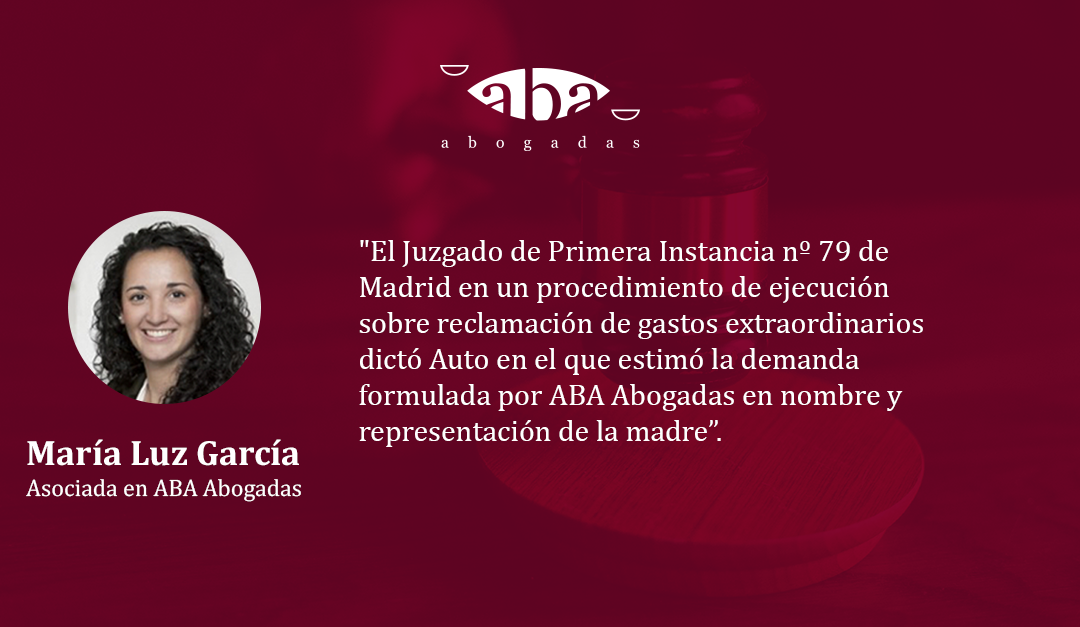 No existe prescripción de la acción de declaración de un gasto extraordinario