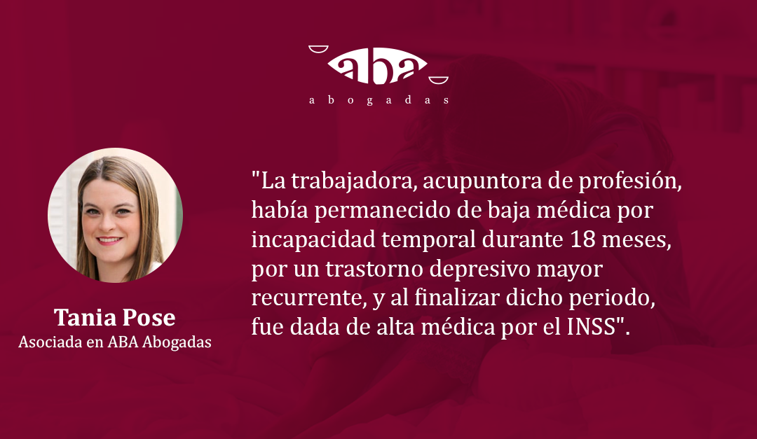 Reconocida la incapacidad permanente absoluta a una acupuntora  por parte del Juzgado de lo Social
