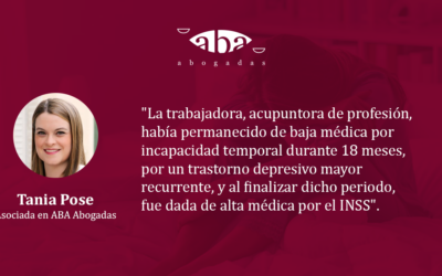 Reconocida la incapacidad permanente absoluta a una acupuntora  por parte del Juzgado de lo Social