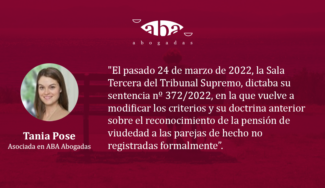 El Tribunal Supremo rectifica su doctrina y afirma que no cabe reconocer pensión de viudedad a parejas de hecho no inscritas