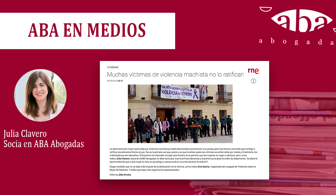 Muchas víctimas de violencia machista no lo ratifican