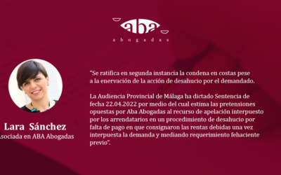 Se ratifica en segunda instancia la condena en costas pese a la enervación de la acción de desahucio por el demandado