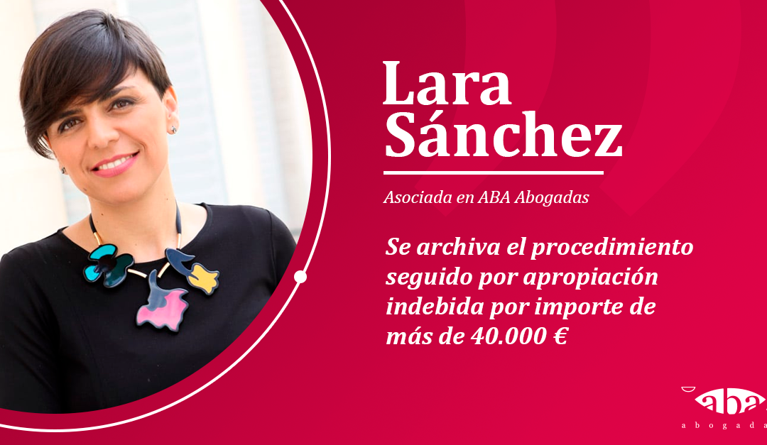 Se archiva el procedimiento seguido por apropiación indebida por importe de más de 40.000 €