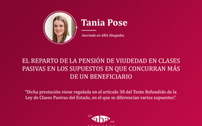 El reparto de la pensión de viudedad en clases pasivas en los supuestos en que concurran más de un beneficiario