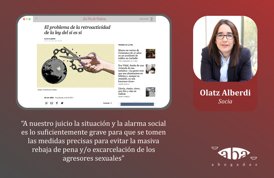 El problema de la retroactividad de la ley del «sí es sí»