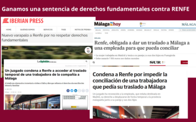 Nuevo varapalo a Renfe por no respetar derechos fundamentales