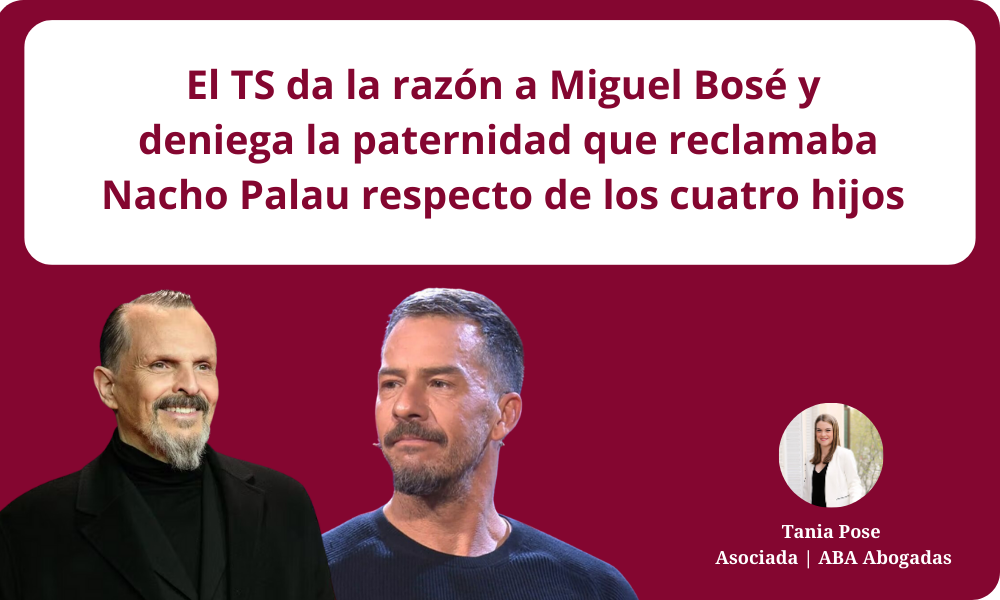 El TS da la razón a Miguel Bosé y deniega la paternidad que reclamaba Nacho Palau