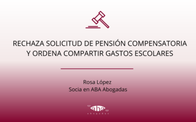 Rechaza solicitud de pensión compensatoria y ordena compartir gastos escolares
