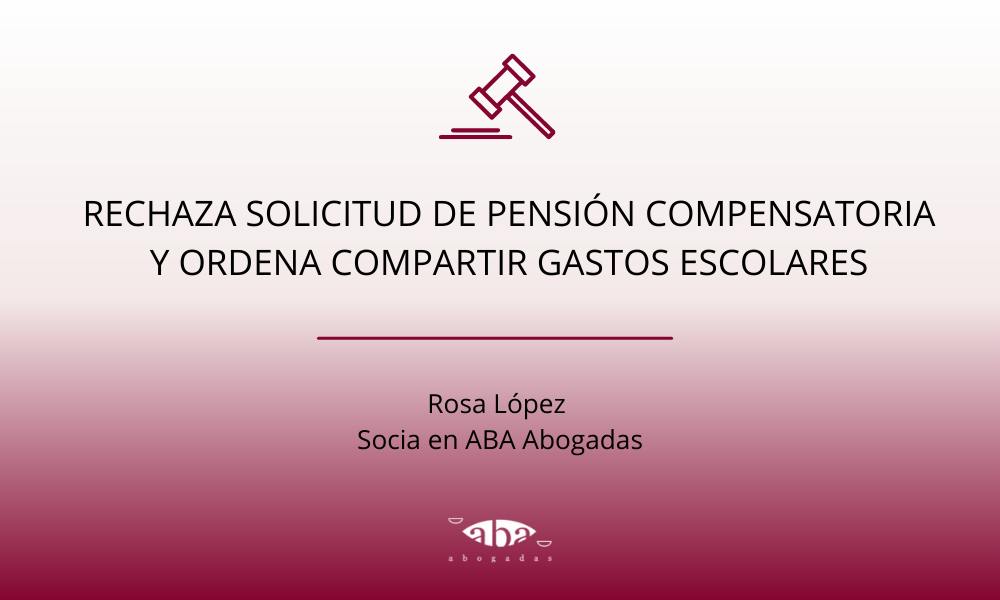 Rechaza solicitud de pensión compensatoria y ordena compartir gastos escolares