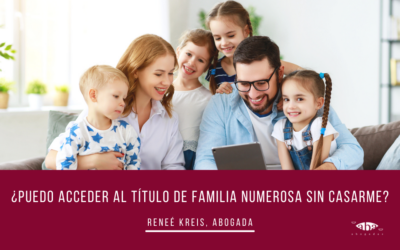 ¿Puedo acceder al título de familia numerosa sin casarme?