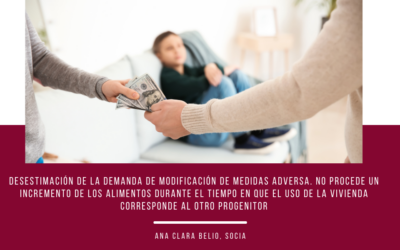 Desestimación de demanda de aumento de alimentos vinculado al uso de la vivienda por el otro progenitor
