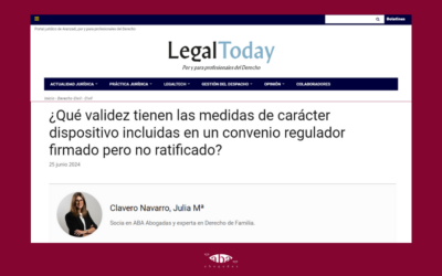 ¿Qué validez tienen las medidas de carácter dispositivo incluidas en un convenio regulador firmado pero no ratificado?